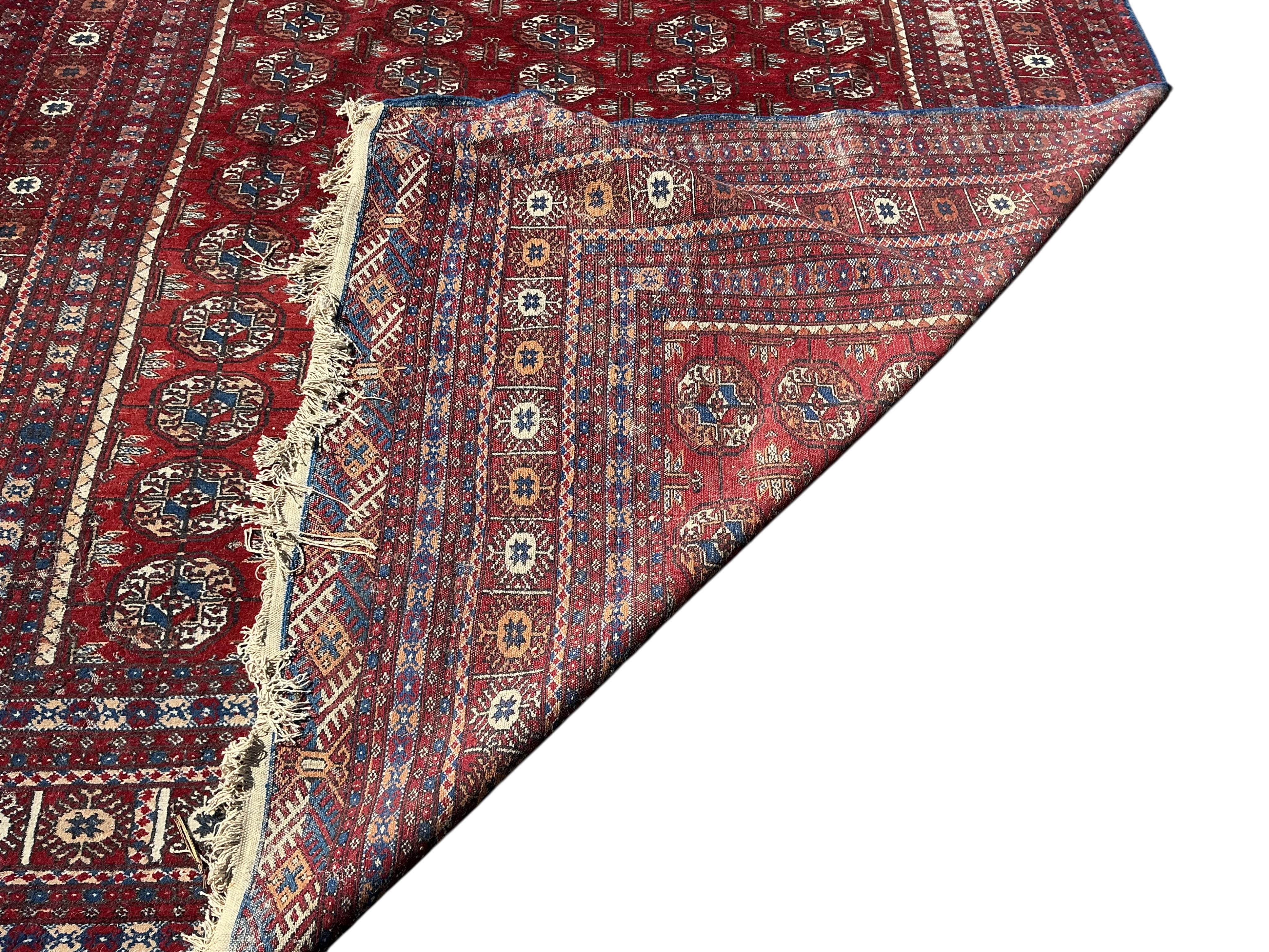 A Bokhara carpet, 345 x 215cm